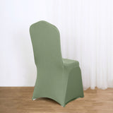 Versatile and Stylish Dusty Sage Green Banquet Chair Cover