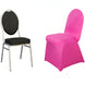 Fuchsia Spandex Stretch Fitted Banquet Slip On Chair Cover - 160 GSM