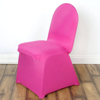 <h3 style="margin-left:0px;"><span style="background-color:transparent;color:#000000;">Premium Fuchsia Spandex Stretch Banquet Chair Covers</span>