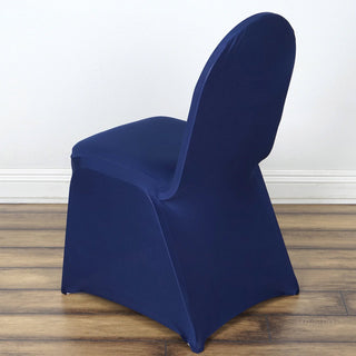 <h3 style="margin-left:0px;"><span style="background-color:transparent;color:#000000;">Versatile and Reusable Navy Blue Spandex Chair Cover</span>