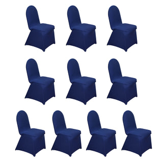 <h3 style="margin-left:0px;"><span style="background-color:transparent;color:#000000;">Easy to Install and Remove Navy Blue Banquet Chair Cover</span>