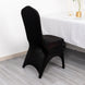 3-Way Open Arch Black Premium Stretch Spandex Wedding Chair Cover, Banquet Chair Cover