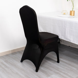 Elevate Your Event with the Black Premium Stretch Spandex Chair Cover