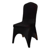3-Way Open Arch Black Premium Stretch Spandex Wedding Chair Cover, Banquet Chair Cover#whtbkgd