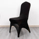 3-Way Open Arch Black Premium Stretch Spandex Wedding Chair Cover, Banquet Chair Cover