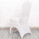 3-Way Open Arch White Premium Stretch Spandex Wedding Chair Cover, Fitted Banquet Chair Cover 160GSM