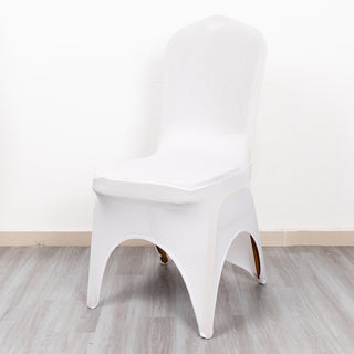 White Premium Stretch Spandex Wedding Chair Cover