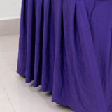 Purple Ruffle Pleated Skirt Banquet Spandex Chair Slipcover, 1-Piece Stretch Fitted Chair Cover