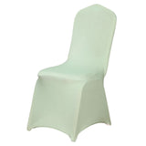 10 Pack Sage Green Spandex Fitted Banquet Chair Covers, Reusable Stretched Slip On Chair Covers