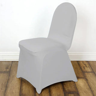 <h3 style="margin-left:0px;"><span style="background-color:transparent;color:#000000;">Premium Silver Spandex Stretch Banquet Chair Covers</span>