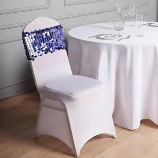 Stylish White Spandex Fitted Chair Covers