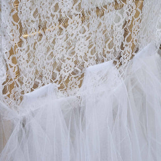 Transform Your Chairs with a White Tulle Chair Skirt