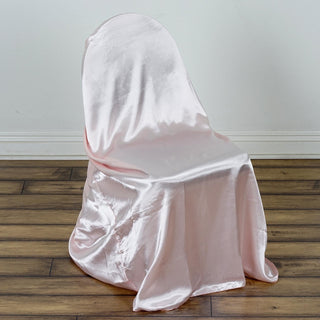 Create Unforgettable Moments with the Blush Universal Satin Chair Cover