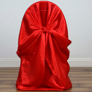 Create Unforgettable Events with the Red Universal Satin Chair Cover