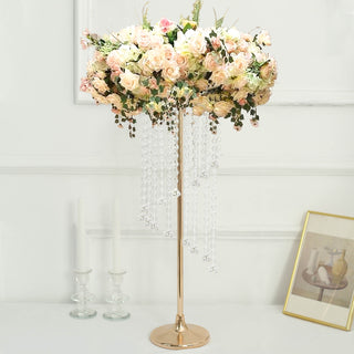 Captivating Gold Metal Flower Stand for Any Occasion