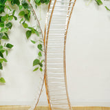 32inch Crystal Pendant Flower Stand with Gold Metal Frame – Hourglass Column Vase Holder