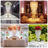 4ft Table Centerpiece in Crystal Beaded Waterfall Chandelier Style