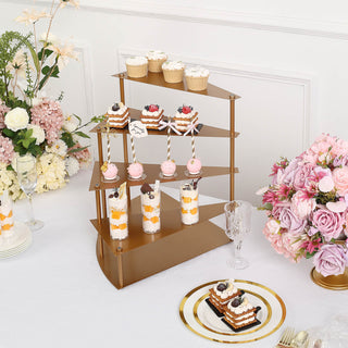 The Perfect Gold Metal Cupcake Stand