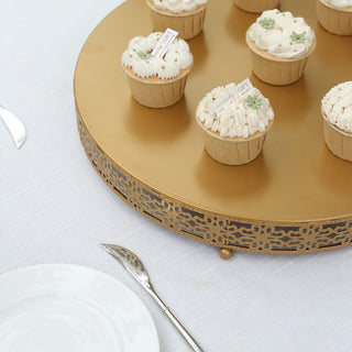 Versatile and Durable Round Pedestal Cake Stand
