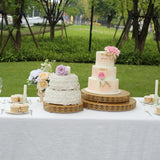 20inch Gold Metal Fleur De Lis Cupcake Dessert Display Stand, Round Pedestal Cake Stand