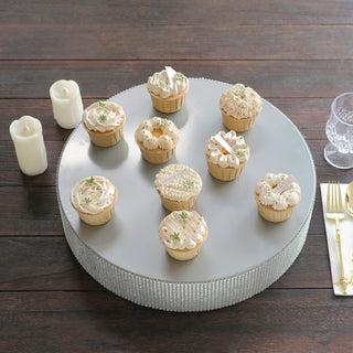 <strong>Dazzling Silver Rhinestone Cupcake Stand</strong>