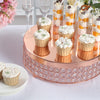 13inch Rose Gold Crystal Beaded Metal Cake Stand Pedestal, Cupcake Display, Dessert Riser