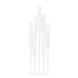 7 Arm Clear Acrylic Cluster Round Pillar Candle Stick Stand, 33inch Candelabra
