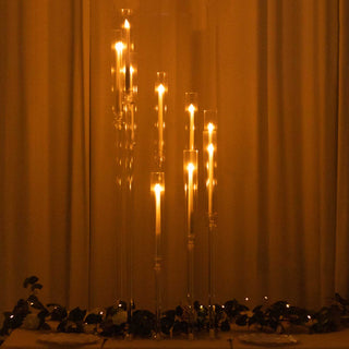 Versatile Elegance With the Clear Acrylic Cluster Taper Candle Holder Candelabra