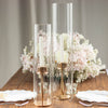 2 Pack | Clear 14inch Candelabra Candle Holder Glass Shade