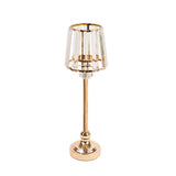 2 Pack Gold Metal Votive Tea Light Candle Holders With Clear Glass Lamp Shade, 15inch#whtbkgd
