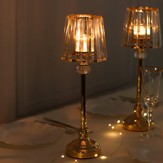 Illuminate Your Event with Gold Metal Pillar Votive Candle Holders
