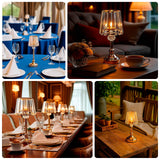 2-Pack 11inch Crystal Pendant Candle Holders - Classic Empire Lamp Shade Style in Silver