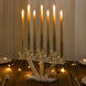 12inch Crystal Glass Candelabra With Crystal Filler 7-Branch Taper Candle Stick Holder Stand