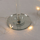 23inch Crystal Candle Lamp with Ribbed Shade – Clear Acrylic Column Candle Holder