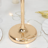 Gold table lamp base with decorative fairy lights
