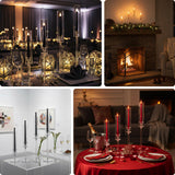 Elegant candle displays for various settings and occasions.