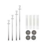 Glass test tubes and stands set for laboratory use