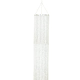 14ft Hanging Beaded Crystal Column Chandelier, Tall Beads Curtain Round 