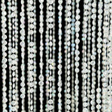 14ft Hanging Beaded Crystal Column Chandelier, Tall Beads Curtain Round 