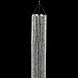 14ft Hanging Beaded Crystal Column Chandelier, Tall Beads Curtain Round 