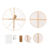 Crystal Pendant Chandelier with Gold Metal Frame, 4-Tier Round Hanging Light Fixture