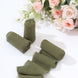 2 Pack 6yds Eucalyptus Sage Green Silk-Like Chiffon Ribbon Roll, DIY Wedding Bouquet#whtbkgd