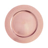 6 Pack | 13Inch Blush / Rose Gold Acrylic Plastic Charger Plates, Dinner Party Decor#whtbkgd