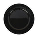 6 Pack | 13Inch Black Round Acrylic Plastic Charger Plates, Dinner Party Table Decor#whtbkgd