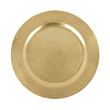 6 Pack | 13Inch Metallic Gold Round Acrylic Plastic Charger Plates, Dinner Party Table Decor#whtbkgd
