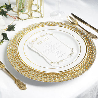 Create a Memorable Table Setting with Clear Round Charger Plates