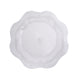6 Pack | 13inch Clear Baroque Scalloped Acrylic Plastic Charger Plates Hexagon Charger Plate#whtbkgd