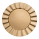6 Pack 13inch Round Gold Acrylic Plastic Dinner Plate Chargers With Wavy Scalloped Rim#whtbkgd