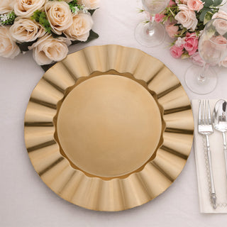 Add a Touch of Elegance with Gold Disposable Charger Plates