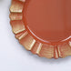 6 Pack 13inch Round Terracotta (Rust) Acrylic Plastic Charger Plates